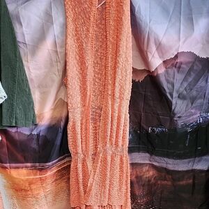 Vibrant Orange Women's Knit Cardigan
